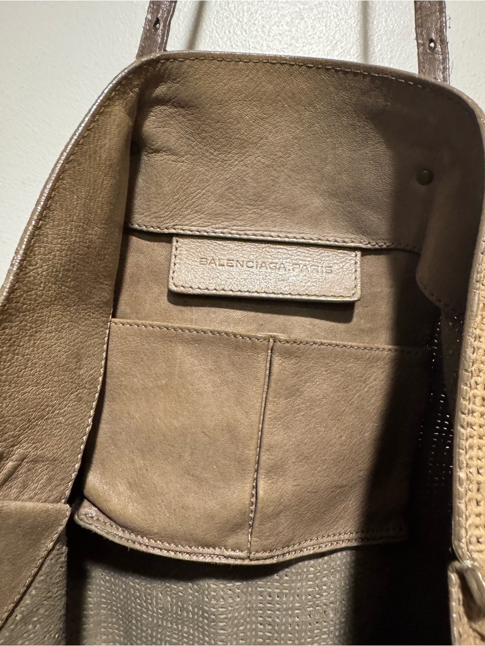 Balenciaga Papier Woven Leather Tote - Picture 4 of 7